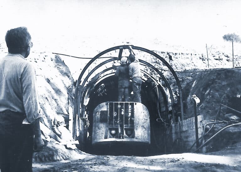 Chessy-les-mines, ouverture de la rampe d’accès à la mine en 1983